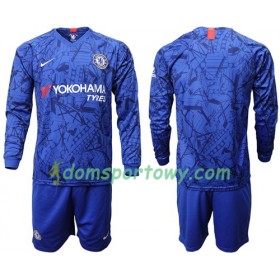 Koszulka Chelsea Dziecięcy Domowe Koszulki Piłkarskie 2019-2020 Długi Rękaw